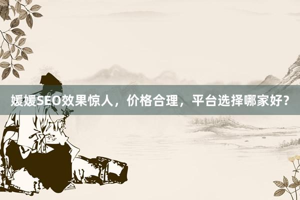 媛媛SEO效果惊人，价格合理，平台选择哪家好？