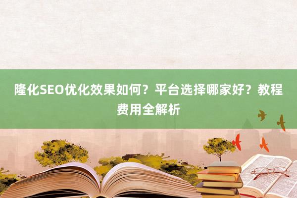 隆化SEO优化效果如何？平台选择哪家好？教程费用全解析